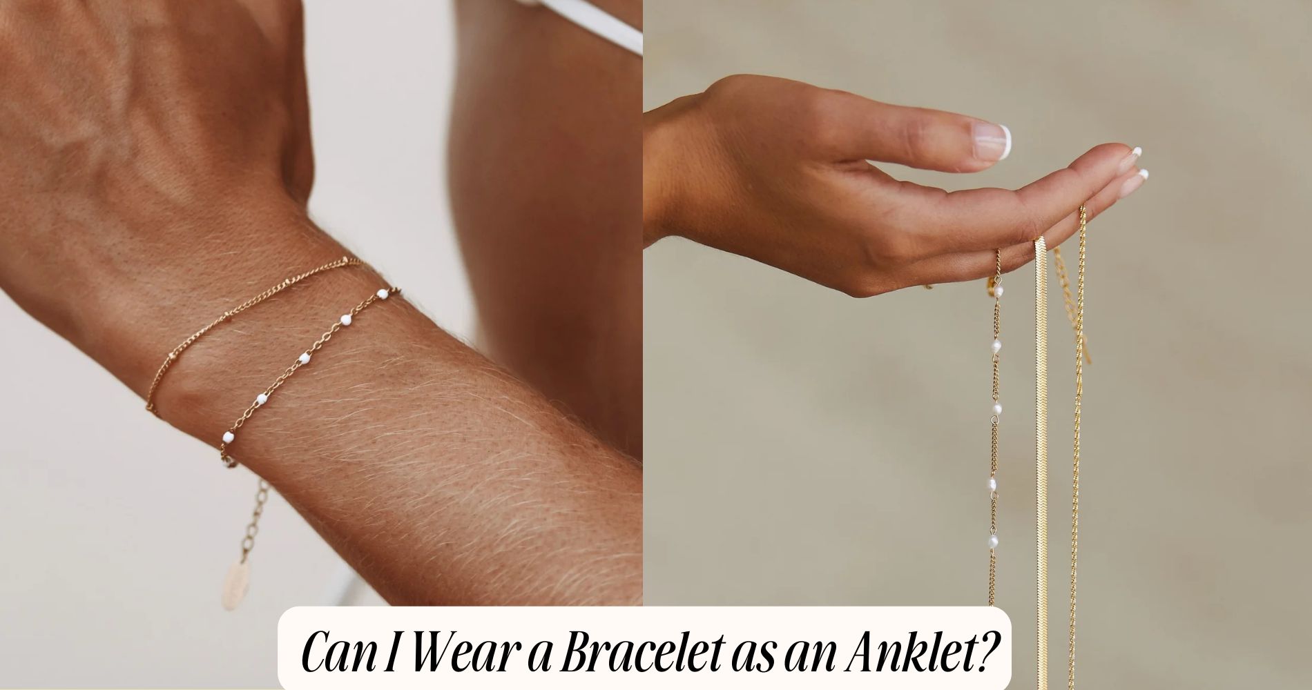 can i wear a bracelet as an anklet​