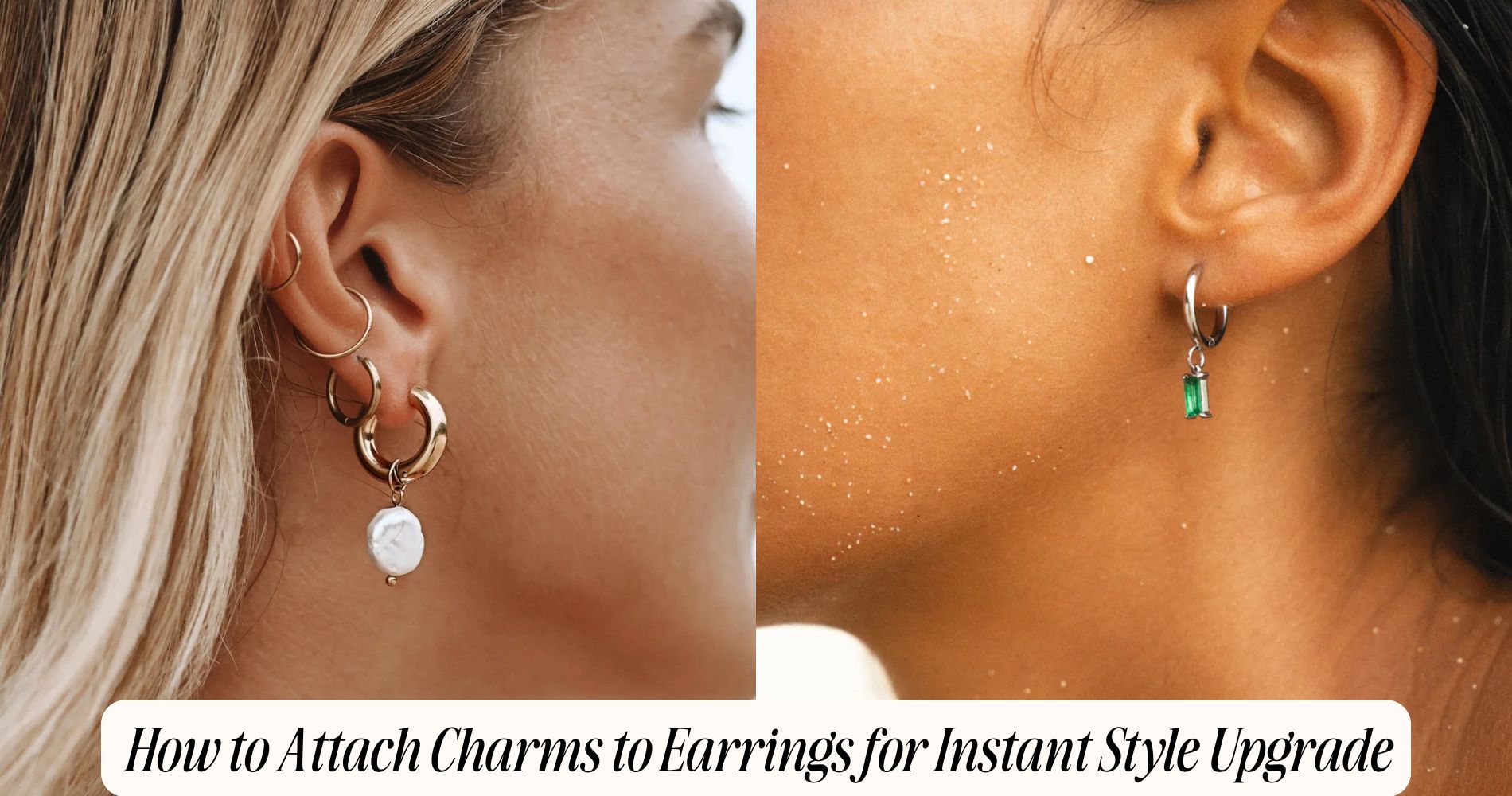 how to attach charms to earrings