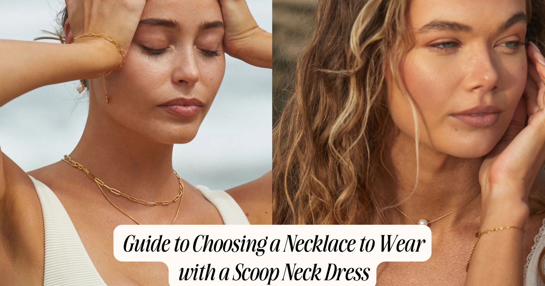 necklace to wear with scoop neck dress