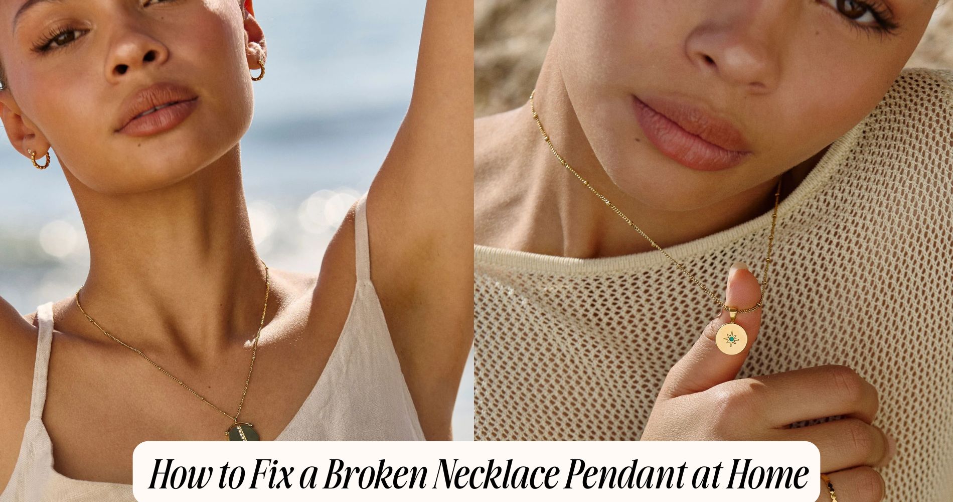 how to fix a broken necklace pendant