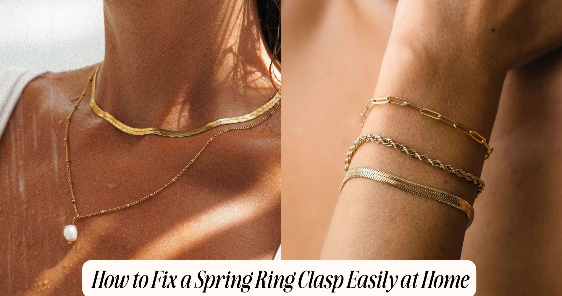 how to fix a spring ring clasp