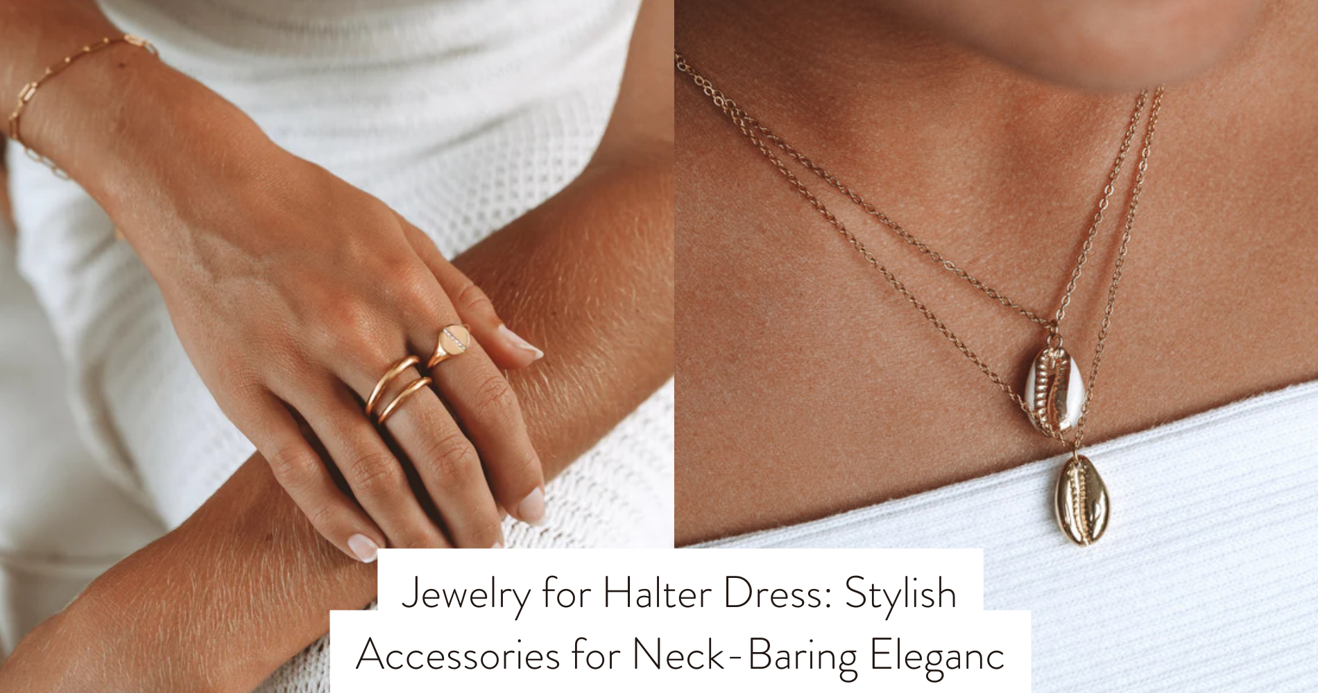 jewelry for halter dress