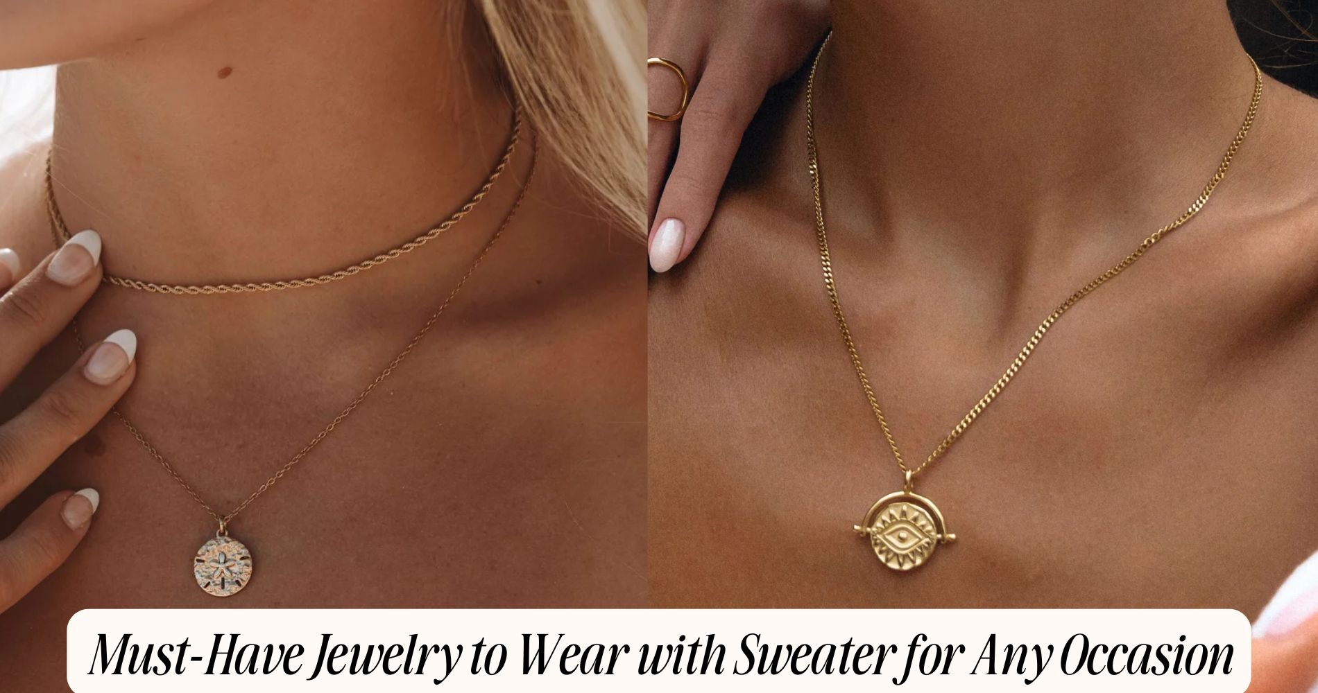 jewelry to wear with sweater