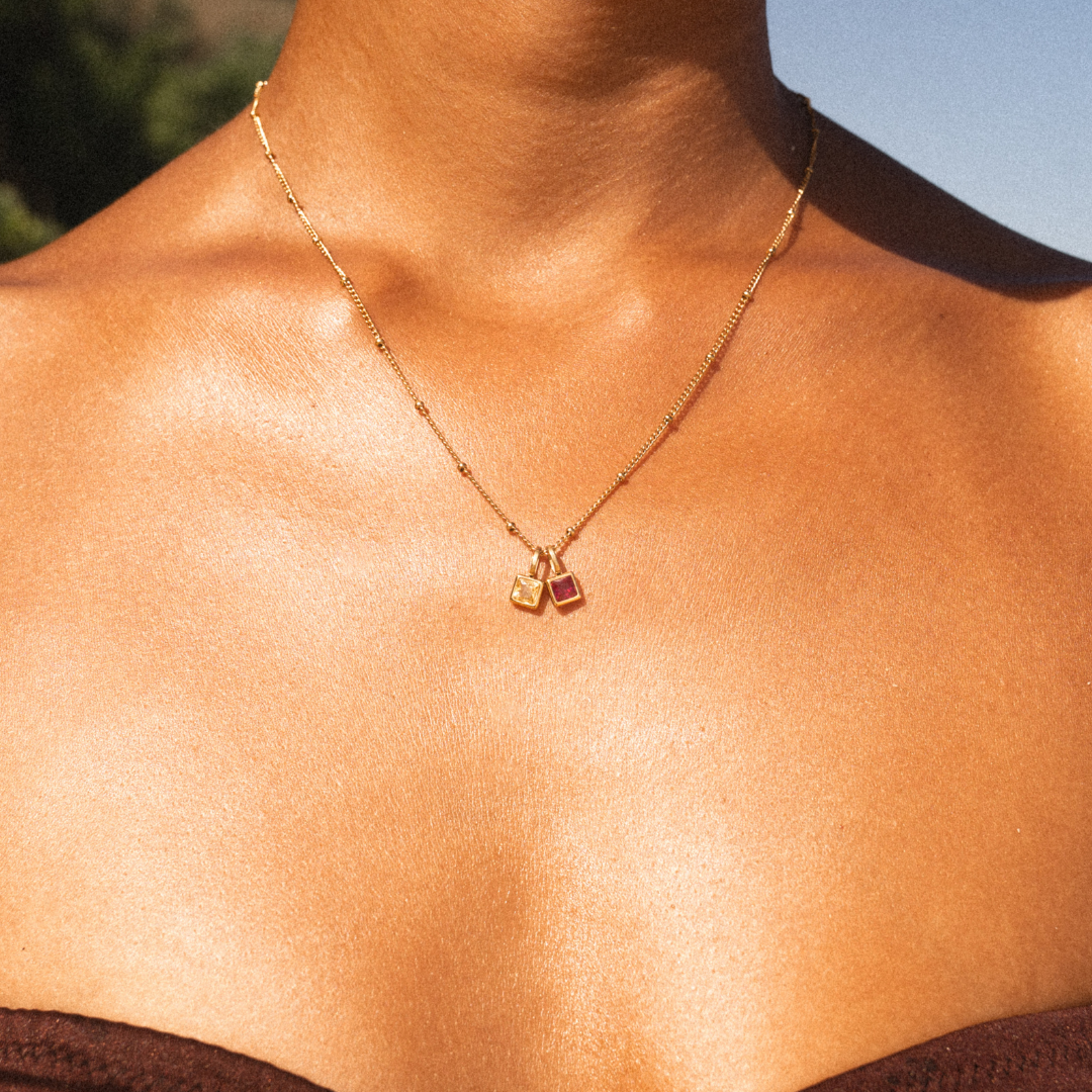Custom Birthstone Necklace