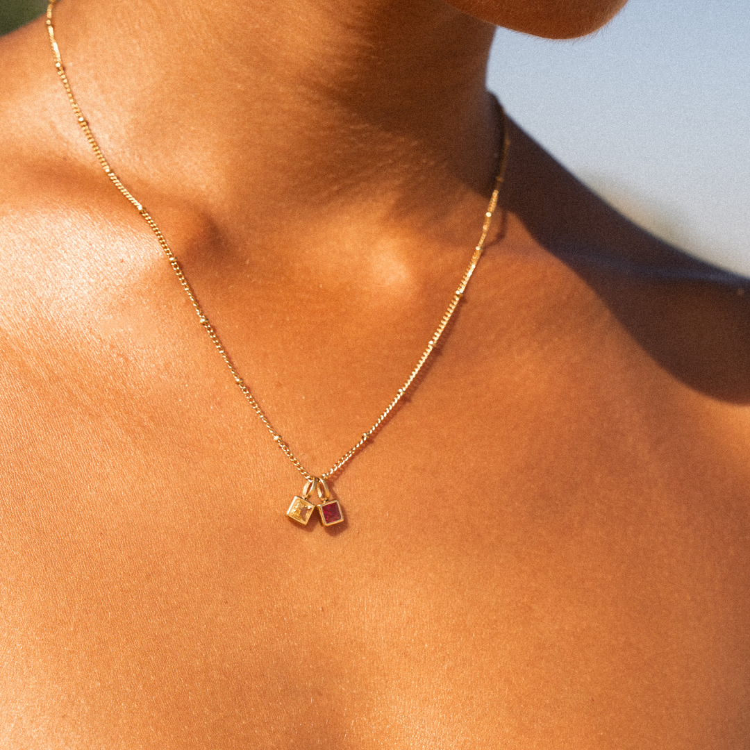 Personalized Birthstone Necklace