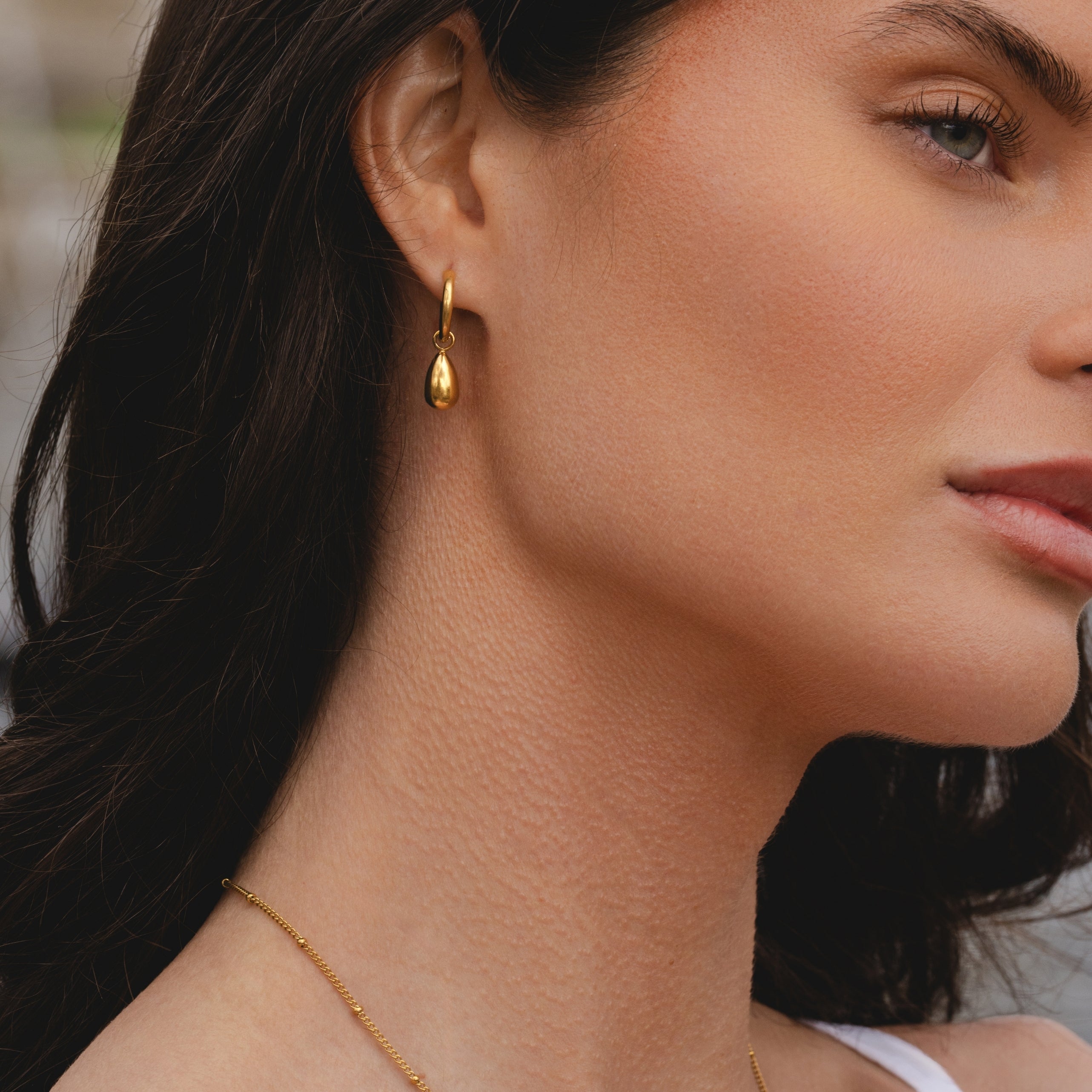 Drop Charm Earrings