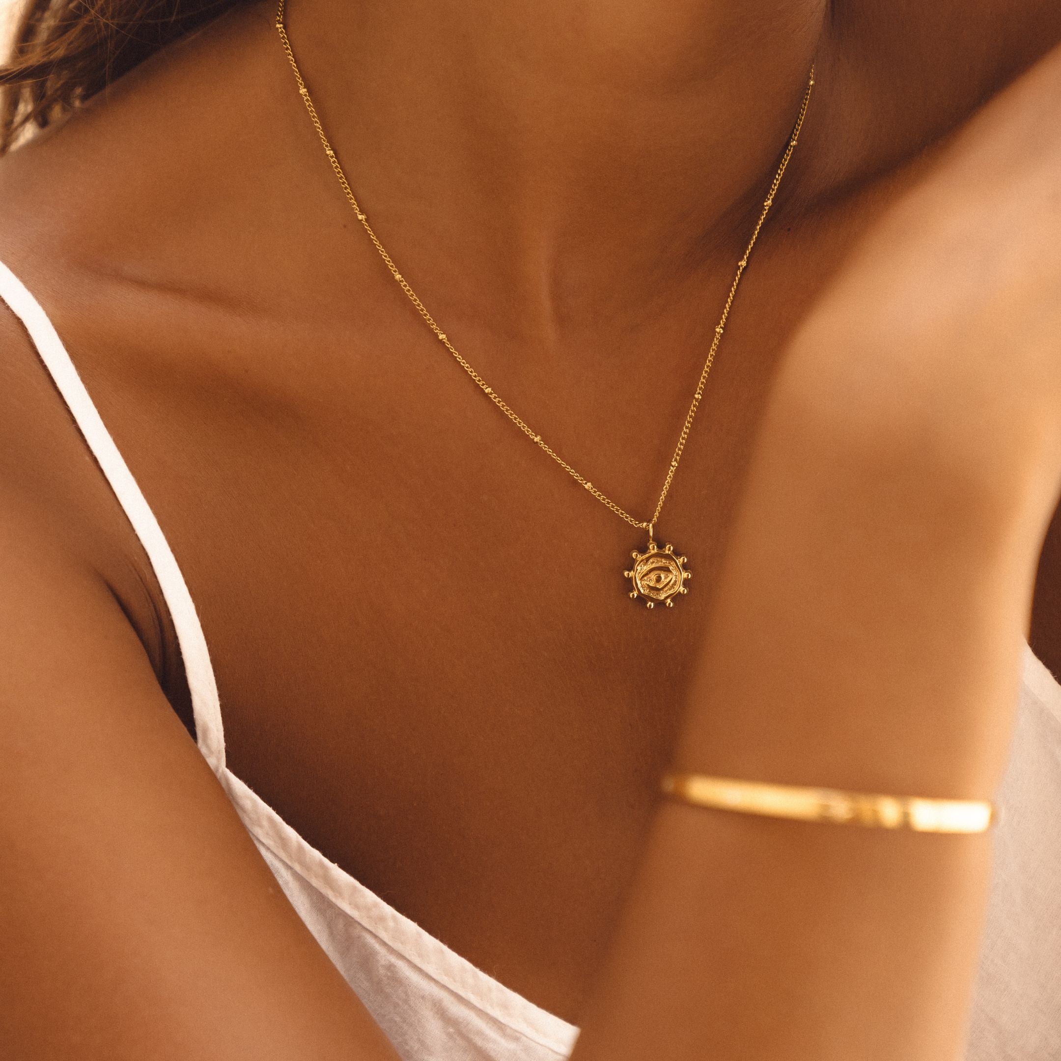 Evil Eye Gold Necklace