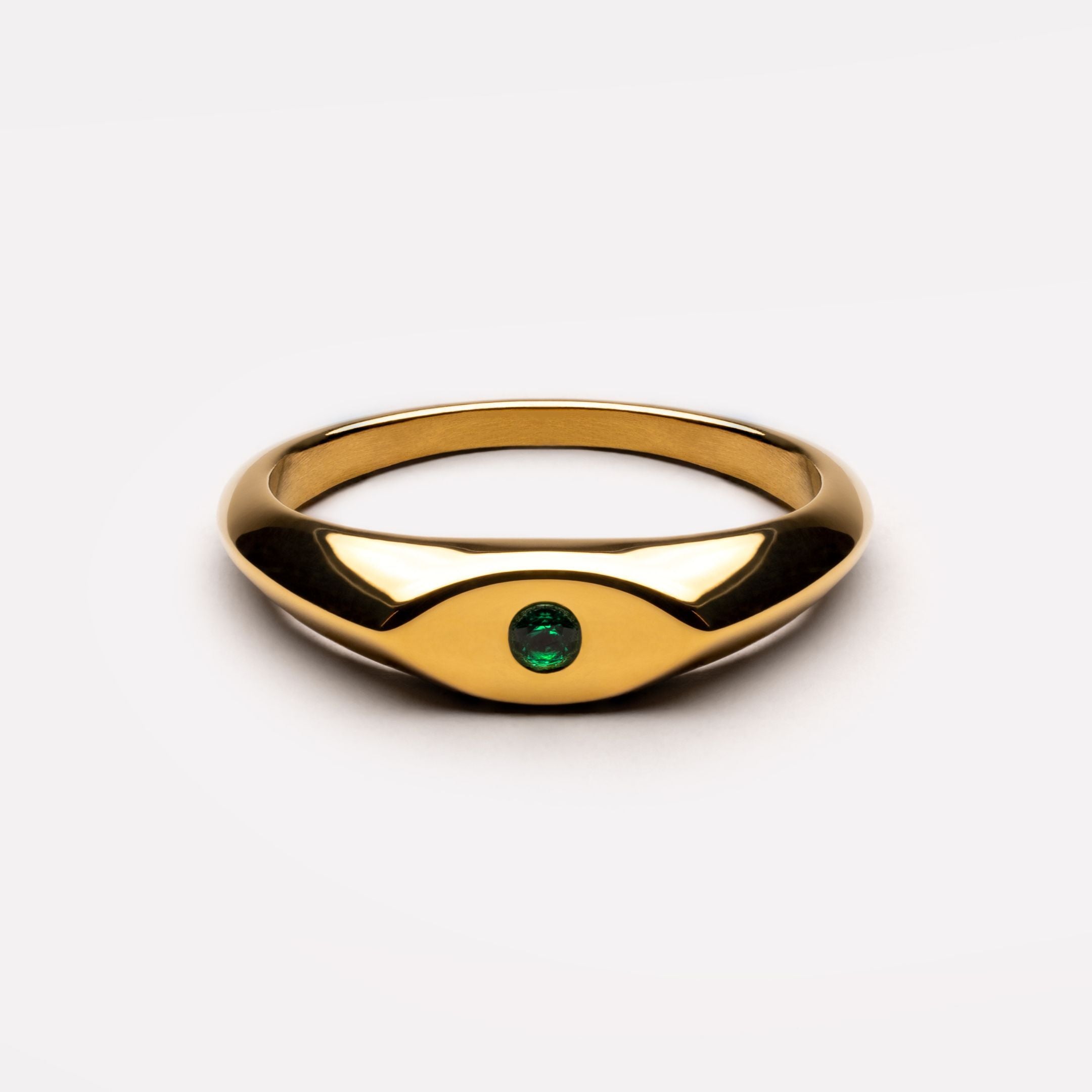 Gold Evil Eye Ring